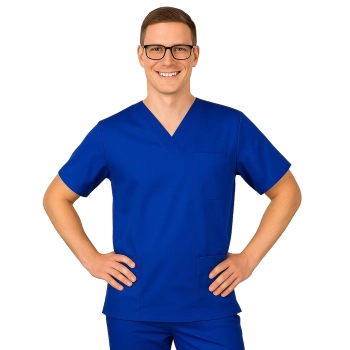 Bluza chirurgiczna męska chabrowa roz. 3XL